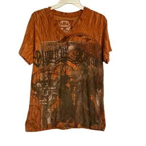 Modern Culture Size Small T-shirt brown rust red rocks color 100% cotton